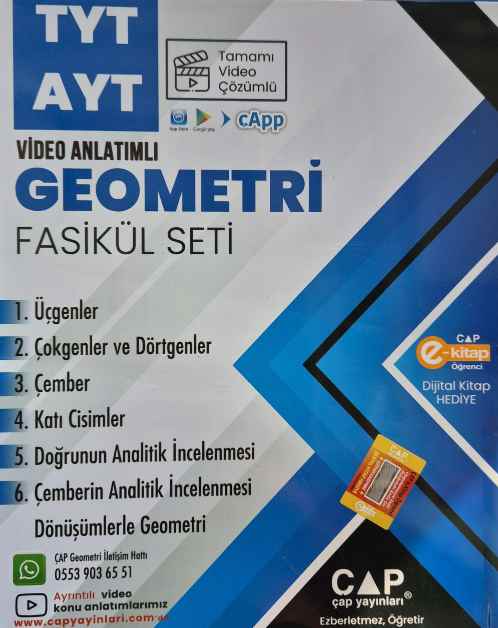 ÇAP YKS TYT AYT SET GEOMETRİ - 2024-25