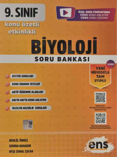 ENS 09.SINIF ETKİNLİKLİ KÖS BİYOLOJİ - 2024-25