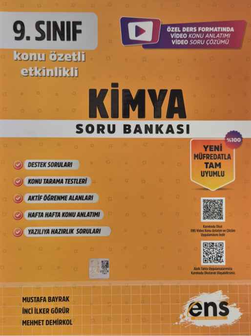 ENS 09.SINIF ETKİNLİKLİ KÖS KİMYA - 2024-25