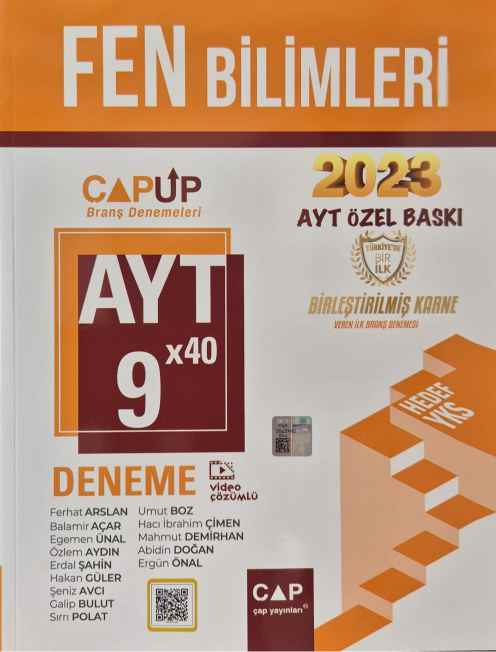 *ÇAP YKS AYT UP DENEME I.DÖNEM FEN BİL. - 2023