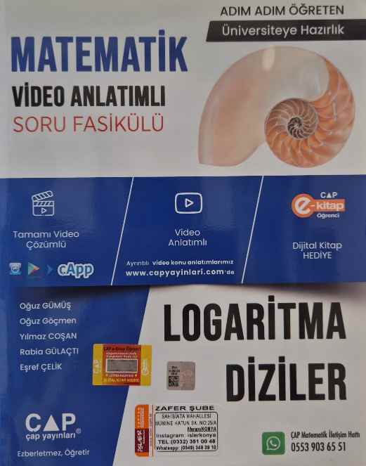 ÜNİV. HAZ MATEMATİK KA-SB LOGARİTMA DİZ - 2024-25