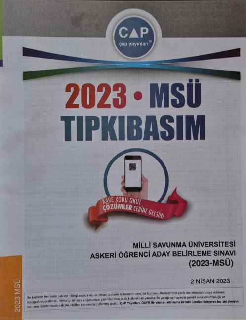 ÜNİV. HAZ TIPKI BASIM DENEME (MSÜ) - 2023