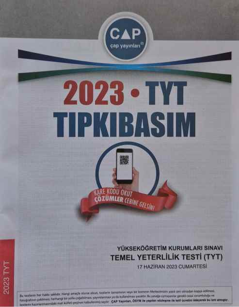 ÇAP TYT TIPKI BASIM 2023