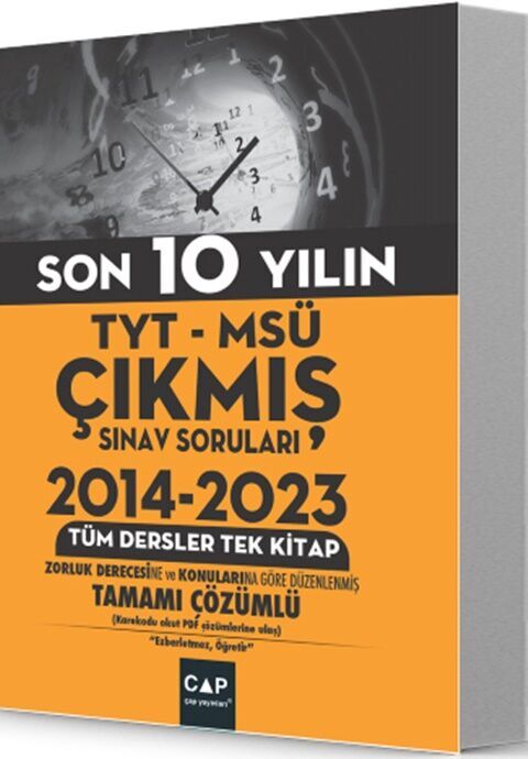 ÇAP TYT MSÜ ÇIKMIŞ SORULAR TÜM TEK 2014-2023