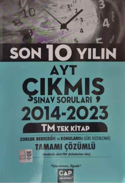 ÇAP YKS AYT ÇIKMIŞ SRLRI TÜM TEK 2014-2023 TM-2024