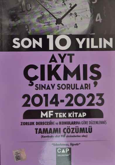 ÇAP YKS AYT ÇIKMIŞ SRLRI TÜM TEK 2014-2023 MF-2024