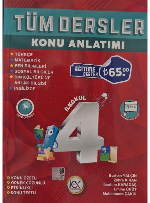 İLKÖNCE 4.SINIF K.A. TÜM DERSLER - 2023