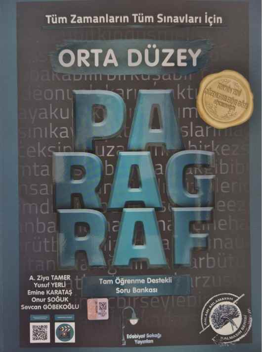 E.SOKAĞI ORTA DÜZEY SORU BANKASI PARAGRAF - 24-25