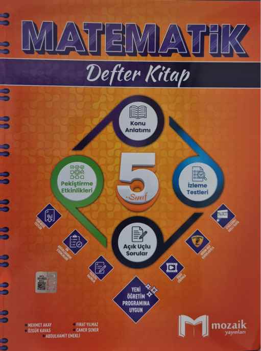 5.SINIF MOZAİK DEFTER MATEMATİK - 2024-25