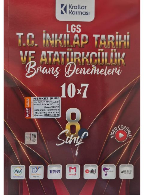 KRALLAR KARMASI 8.SINIF 10*7 DENEME İNKILAP T - 24