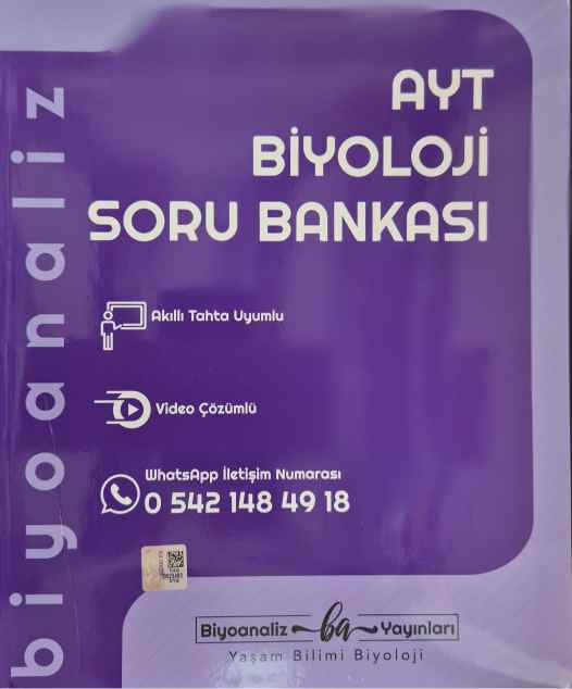 BİYOANALİZ YKS AYT S.B. BİYOLOJİ - 2024-25