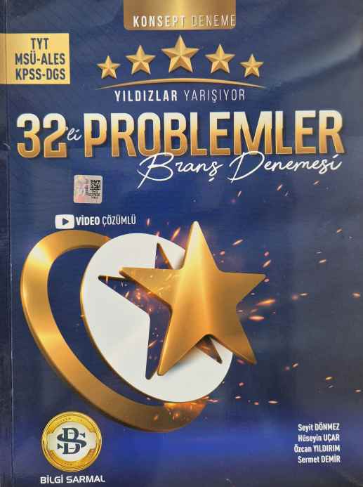 YILDIZLAR YARŞ.TYT AYT DNM 32Lİ PROBLEMLER -24-25