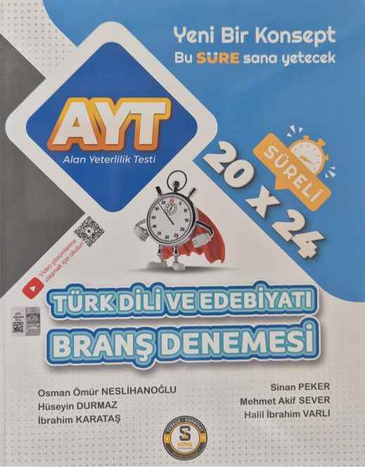 SÜRE YKS AYT DENEMESİ EDEBİYATI - 2024